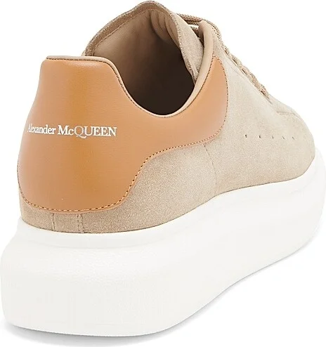 Men's Suede Platform Low-Top Sneakers - Dark Caramel - Size 6 - Image 3