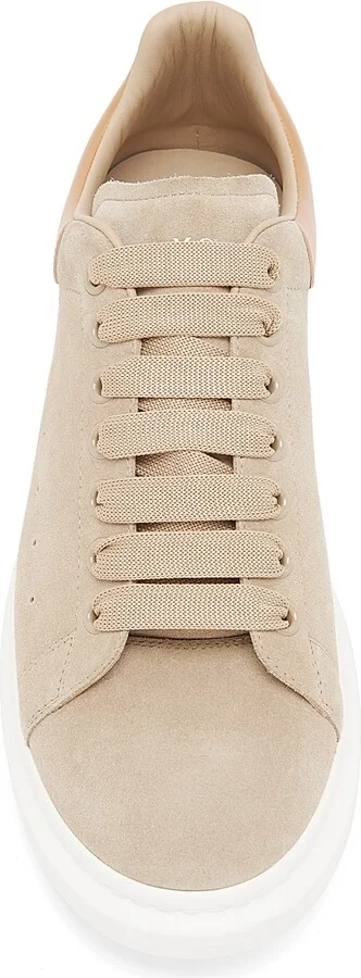 Men's Suede Platform Low-Top Sneakers - Dark Caramel - Size 6 - Image 4