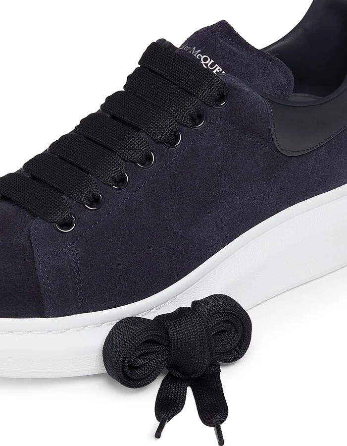 Men's Suede Platform Low-Top Sneakers - Dark Caramel - Size 6 - Image 9