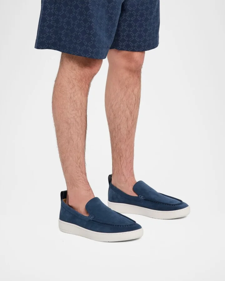 Men's Suede Rubber-Sole Loafers - Image 3