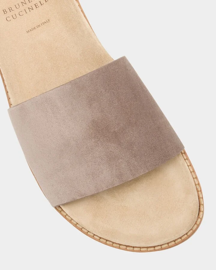 Men's Suede Slide Sandals - Image 2