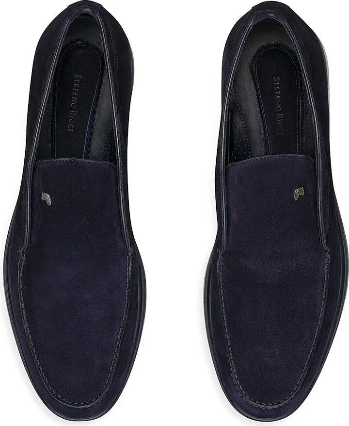 Men's Suede Slip-On Chukka Boots - Blu Ink - Size 6 - Image 4