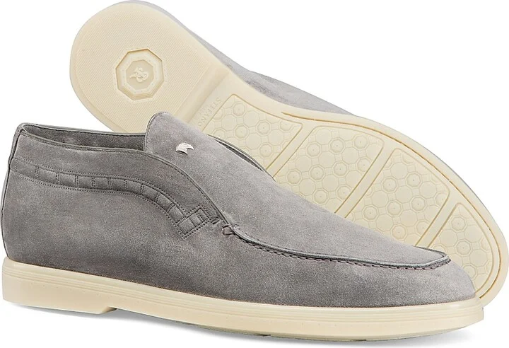 Men's Suede Slip-On Chukka Boots - Colosseum Grey - Size 7 - Image 3