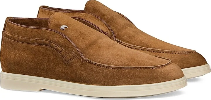 Men's Suede Slip-On Chukka Boots - Colosseum Grey - Size 7 - Image 4