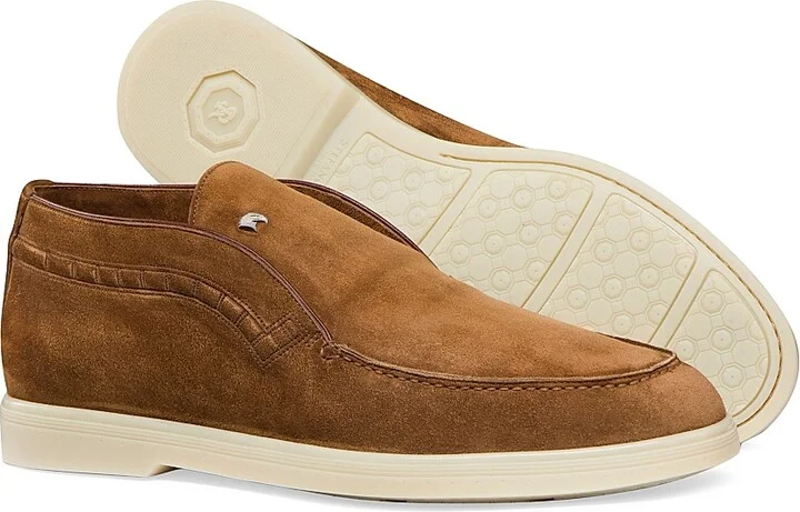 Men's Suede Slip-On Chukka Boots - Colosseum Grey - Size 7 - Image 5
