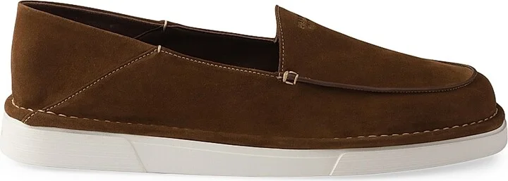 Men's Suede Slip-On Loafers - Blue - Size 6 - Image 8