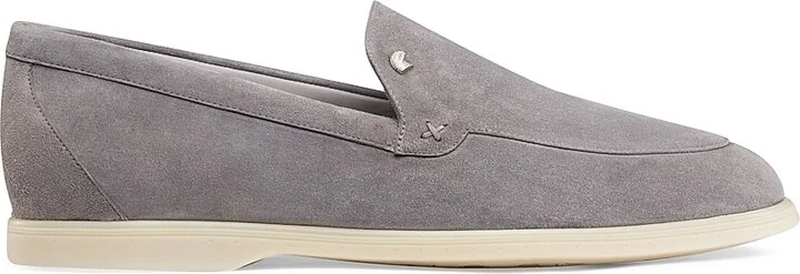 Men's Suede Slip-On Loafers - Light Blue - Size 5 - Image 8