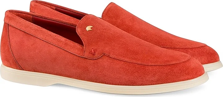 Men's Suede Slip-On Loafers - Light Blue - Size 5 - Image 9