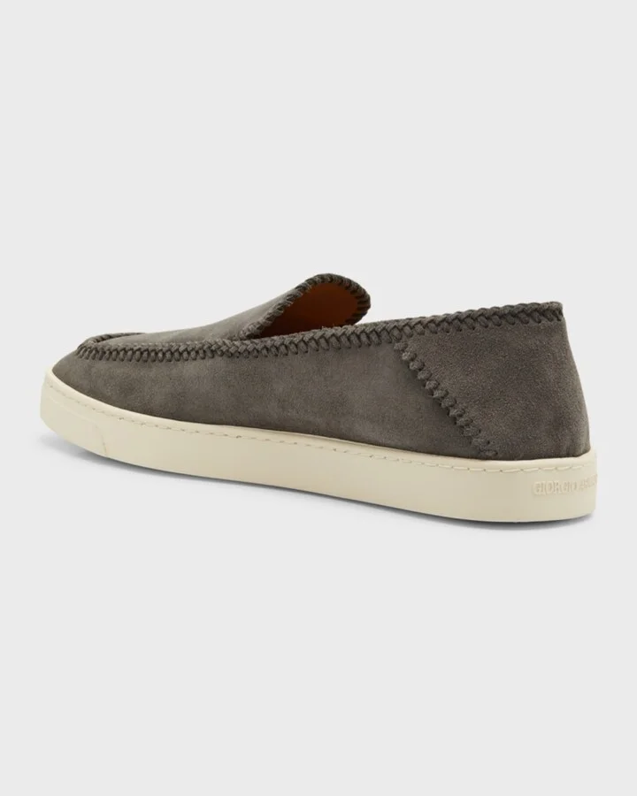 Men's Suede Slip-On Sneakers - Image 3