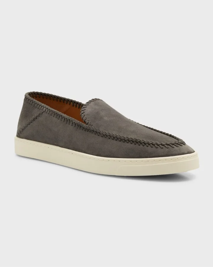 Men's Suede Slip-On Sneakers - Image 5