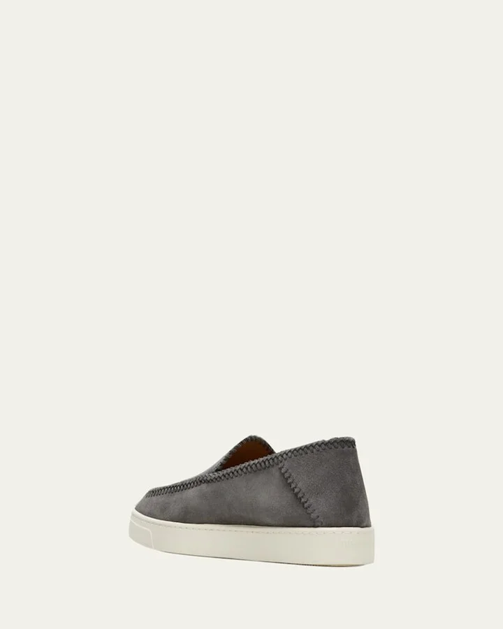 Men's Suede Slip-On Sneakers - Image 3