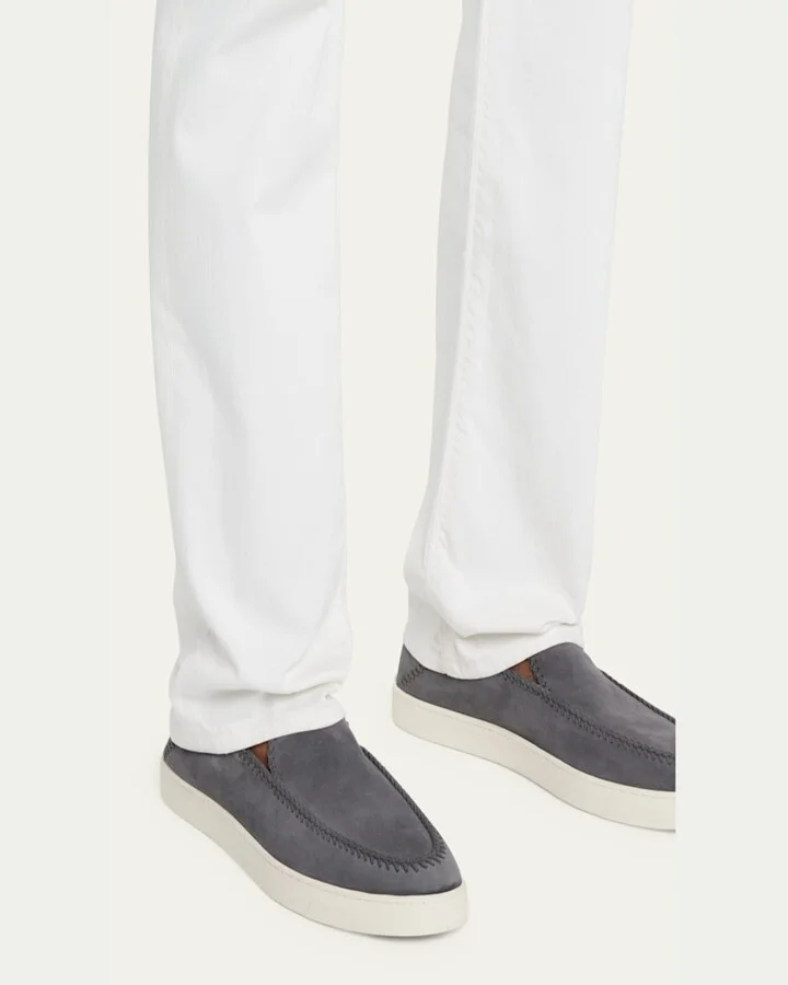 Men's Suede Slip-On Sneakers - Image 4