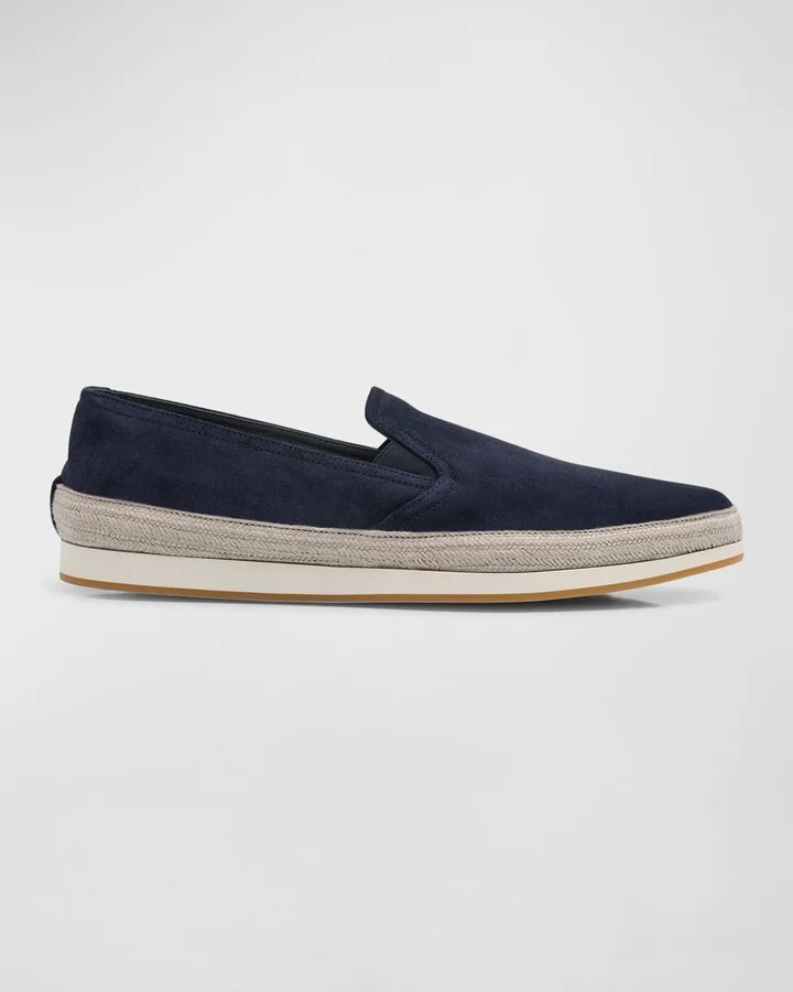 Men's Suede Slip-On Sneakers