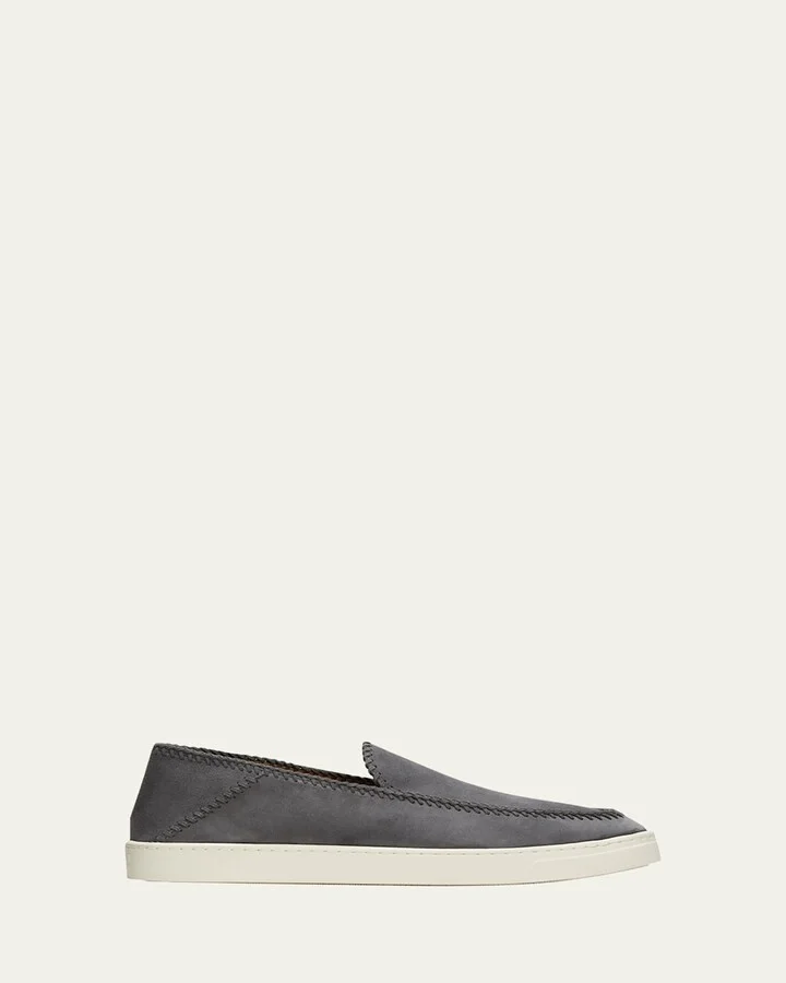 Men's Suede Slip-On Sneakers