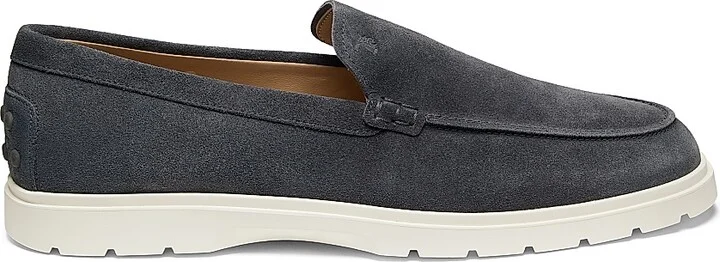 Men's Suede Slipper Loafers - Ombra - Size 6