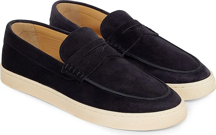 Men's Suede Sneakers - Dark Blue - Size 9 - Image 2
