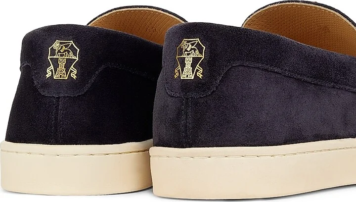 Men's Suede Sneakers - Dark Blue - Size 9 - Image 3