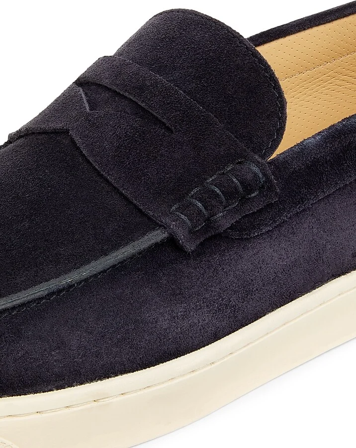 Men's Suede Sneakers - Dark Blue - Size 9 - Image 5