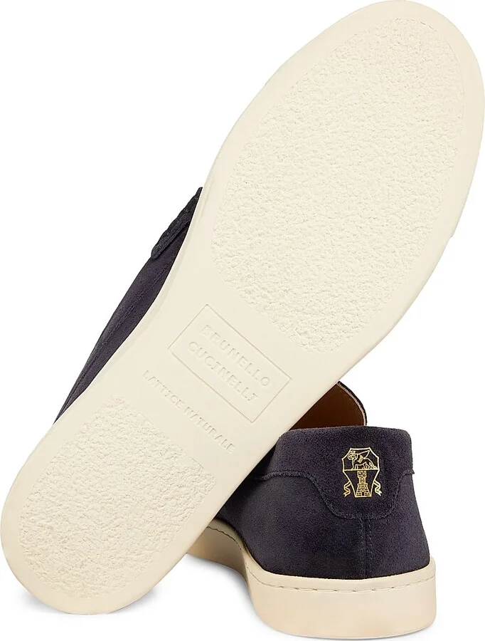 Men's Suede Sneakers - Dark Blue - Size 9 - Image 6