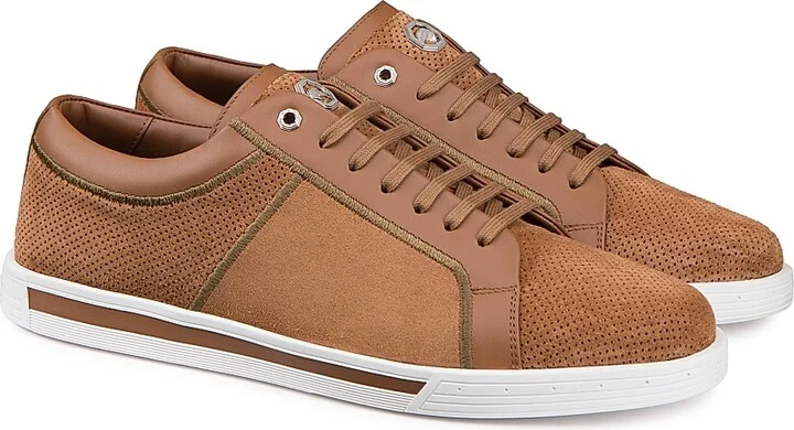 Men's Suede Sneakers - Marrone Petra - Size 5 - Image 2