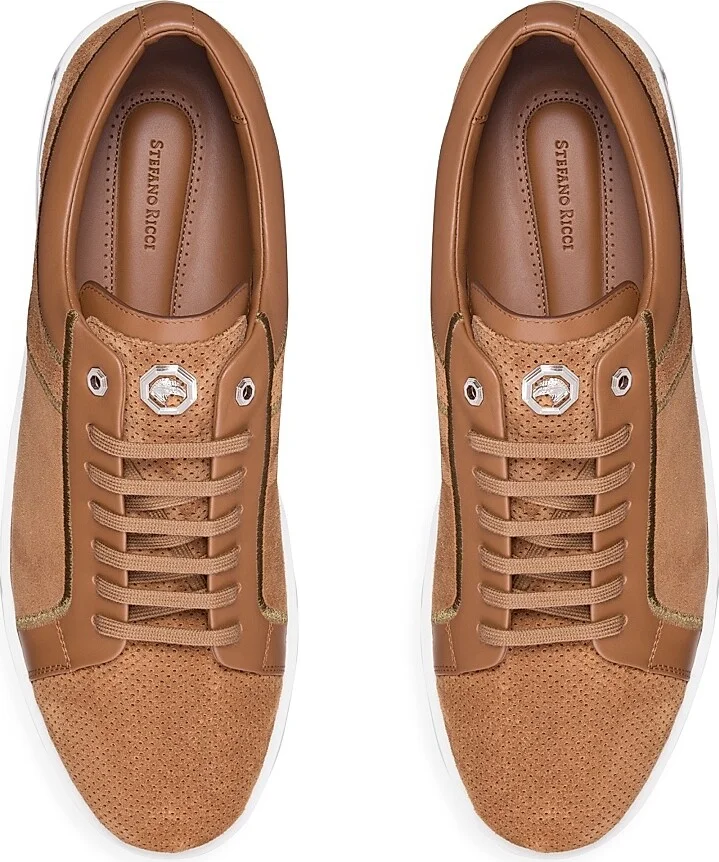 Men's Suede Sneakers - Marrone Petra - Size 5 - Image 3