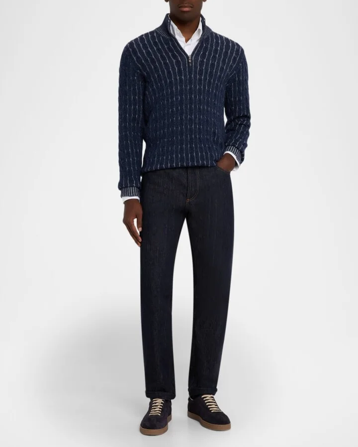 Men's Suede T-Toe Low-Top Sneakers - Image 3