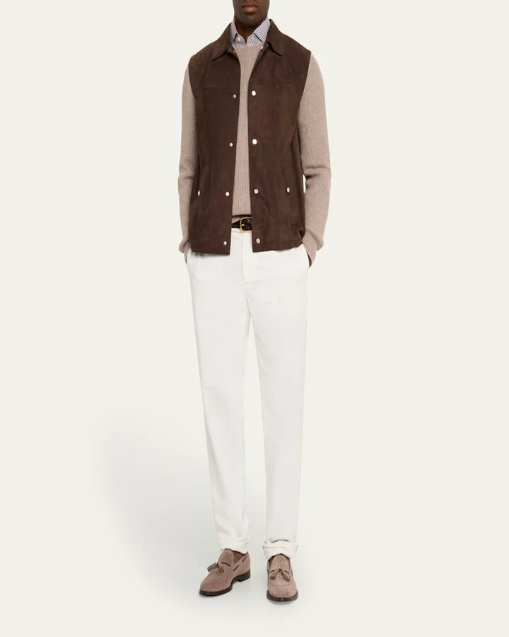 Men's Suede Tassel Loafers - Image 4