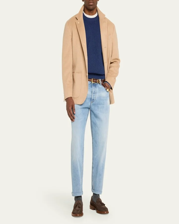 Men's Suede Tassel Loafers - Image 8