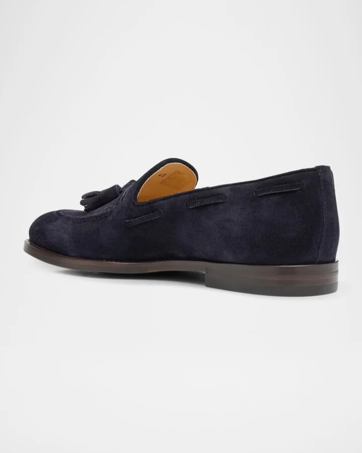 Men's Suede Tassel Loafers - Image 3