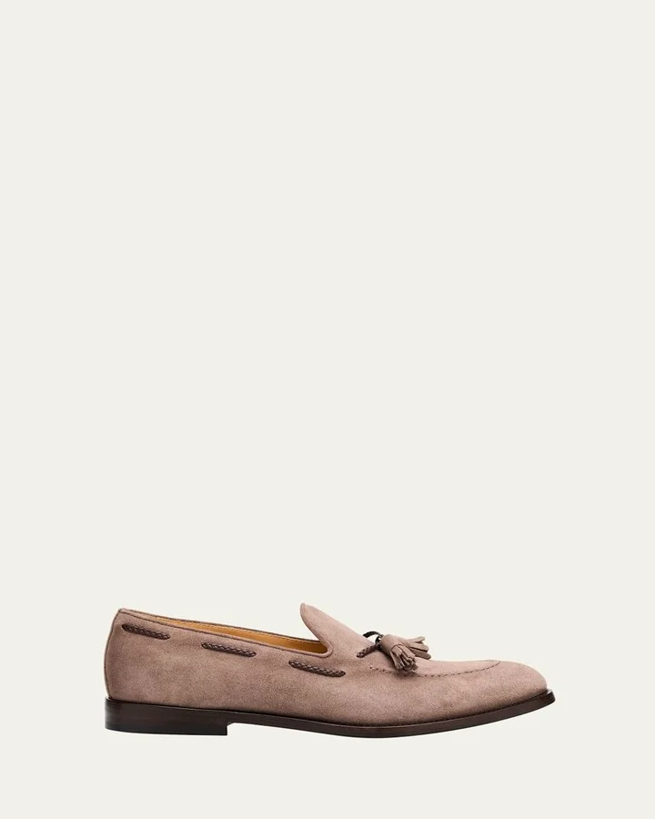 Men's Suede Tassel Loafers