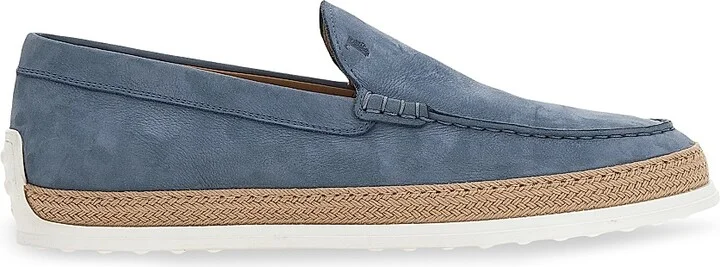 Men's Suede TV Espadrilles - Light Blue - Size 8