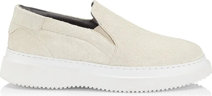 Men's Summer Vibes Suede Platform Loafers - Off White - Size 7
