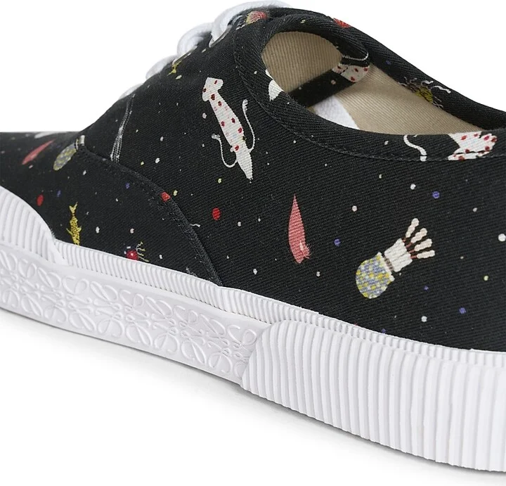 Men's Suna Fujita x LOEWE Deep Sea Terra Vulca Low-Top Sneakers - Black Multicolor - Size 6 - Image 6
