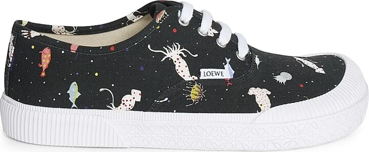 Men's Suna Fujita x LOEWE Deep Sea Terra Vulca Low-Top Sneakers - Black Multicolor - Size 6