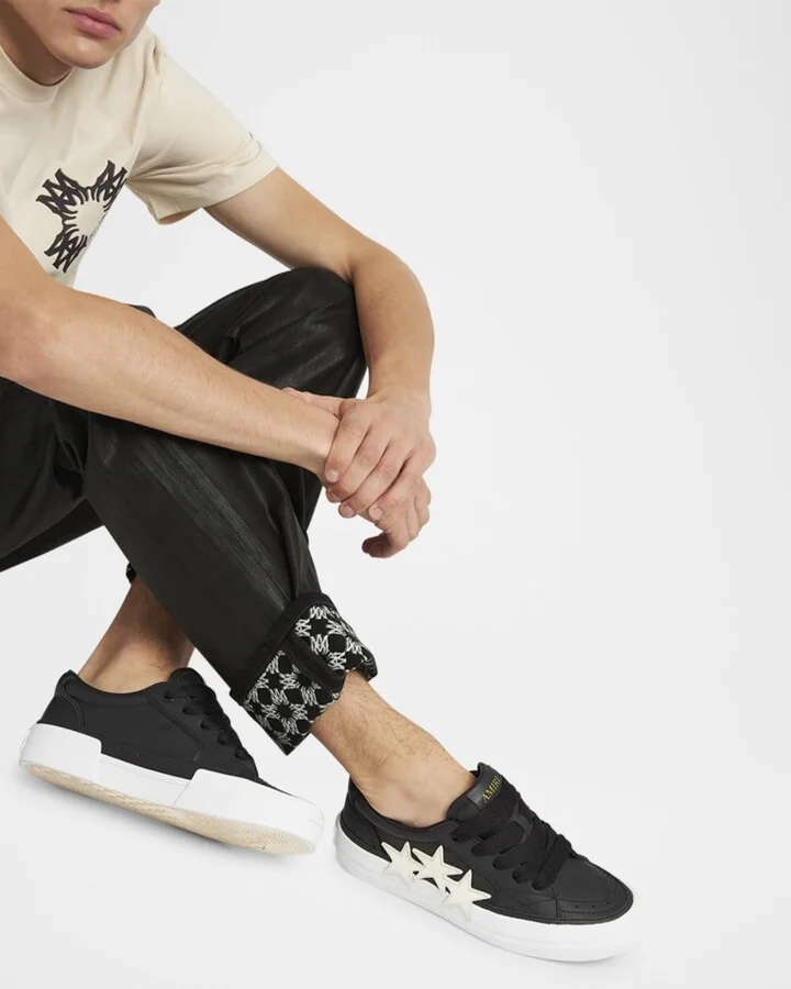 Men's Sunset Skate Leather Low-Top Sneakers - Image 4