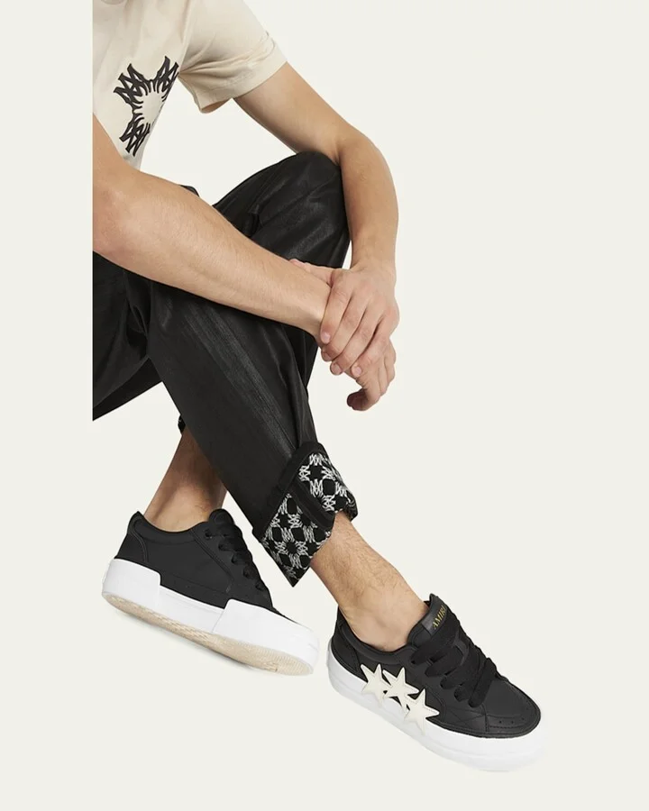 Men's Sunset Skate Leather Low-Top Sneakers - Image 5