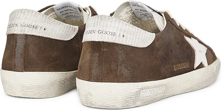 Men's Super-Star Classic Leather Sneakers - Brown White - Size 8 - Image 3