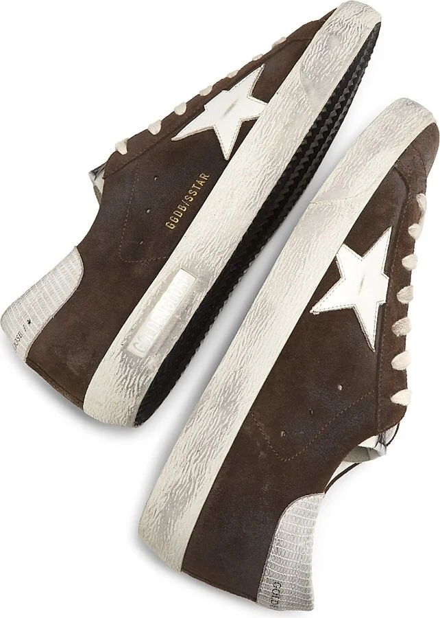Men's Super-Star Classic Leather Sneakers - Brown White - Size 8 - Image 5
