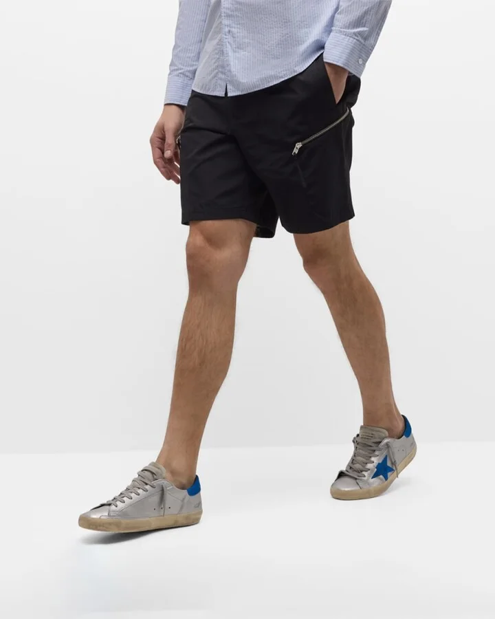Men's Super-Star Crackled Metallic Low-Top Sneakers - Image 4