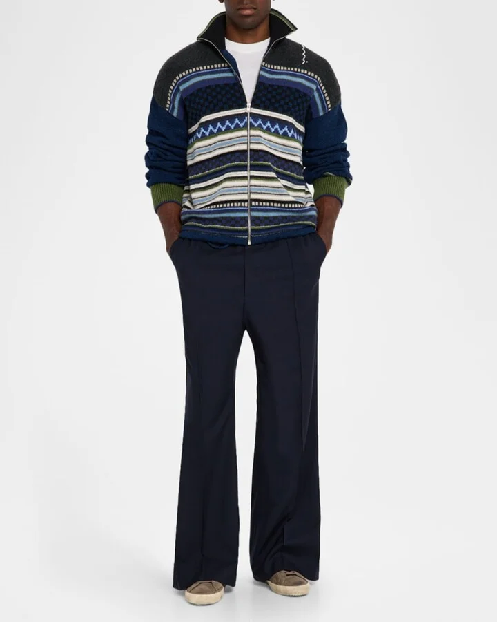 Men's Super-Star Croc-Printed Nubuck Leather Sneakers, Exclusive - Image 5