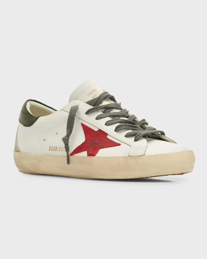 Men's Super-Star Leather Low-Top Sneakers - Image 3