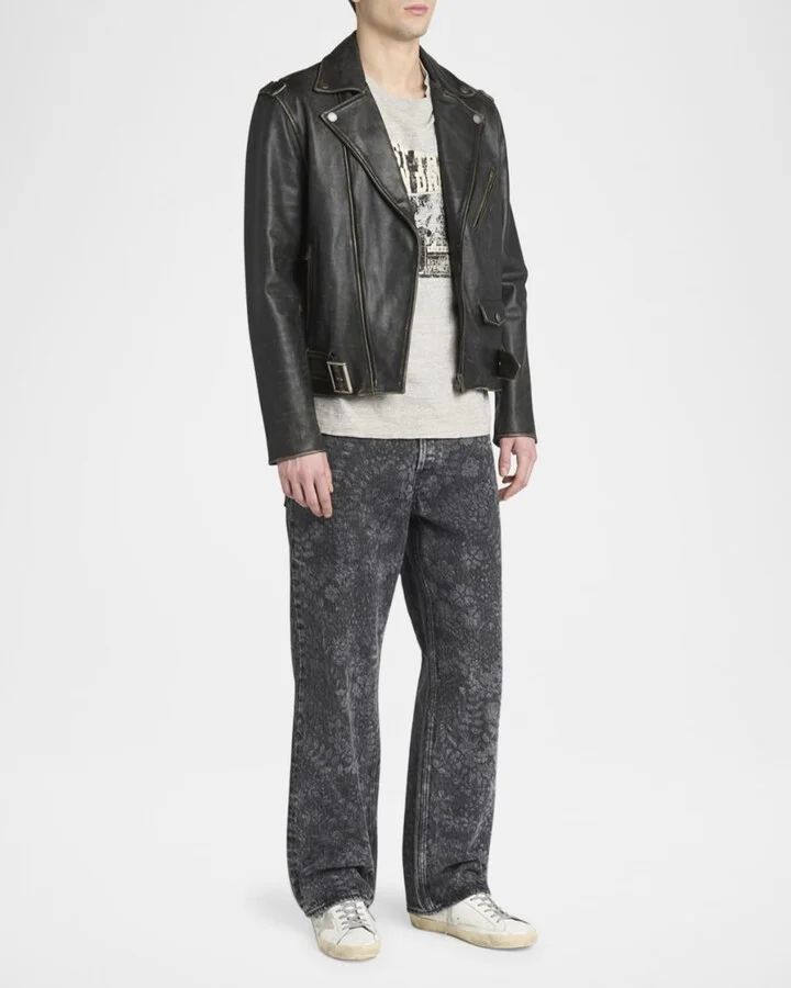 Men's Super-Star Leather Low-Top Sneakers - Image 3
