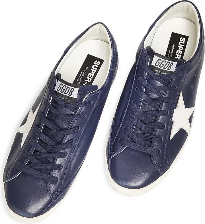 Men's Super Star Leather Low-Top Sneakers - Eclipse Latte - Size 6 - Image 4