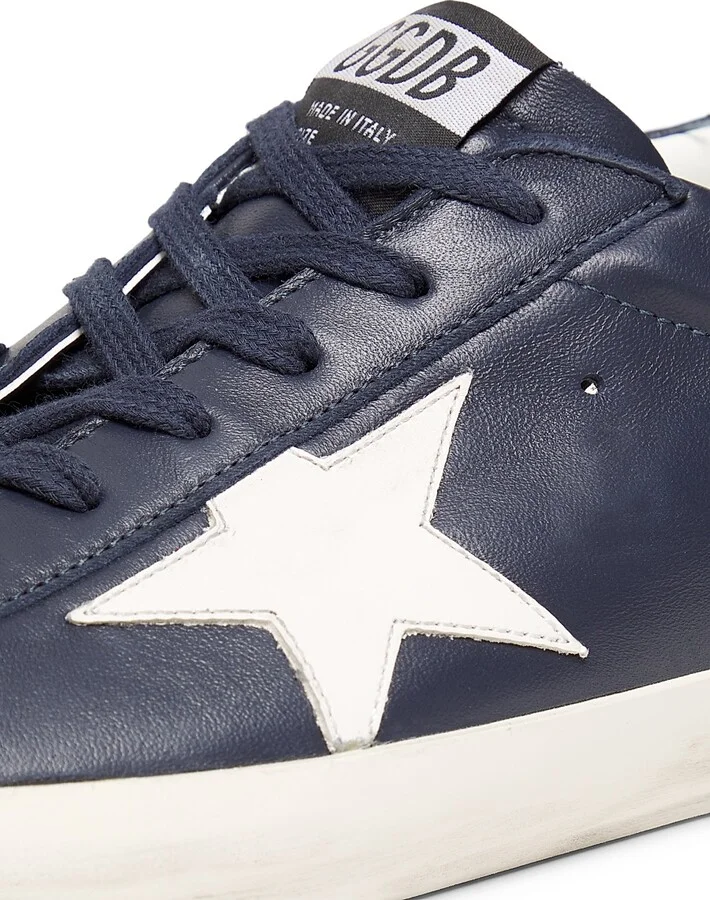 Men's Super Star Leather Low-Top Sneakers - Eclipse Latte - Size 6 - Image 5