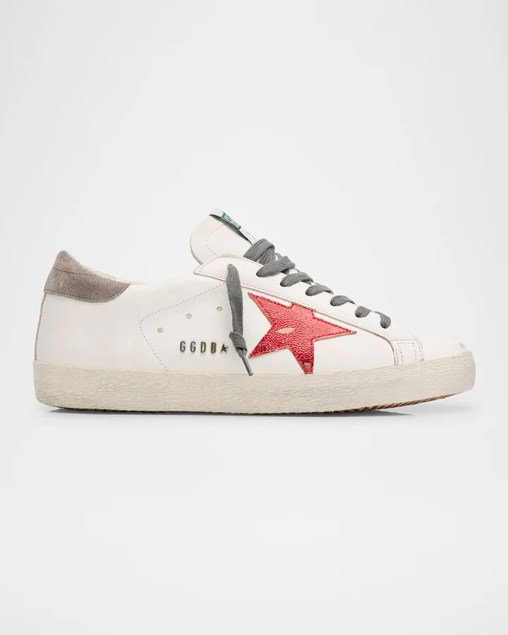 Men's Super-Star Leather Low-Top Sneakers