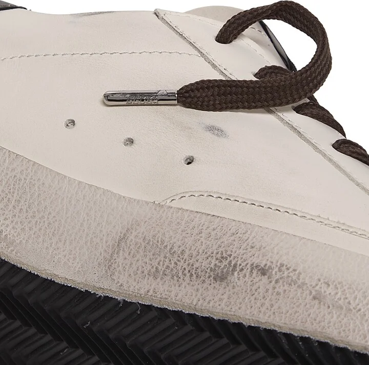 Men's Super-Star Leather Low-Top Sneakers - Optic White Green Antarcite - Size 6 - Image 5