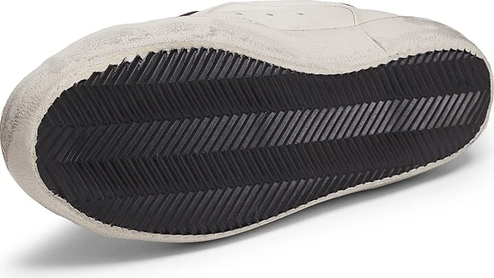 Men's Super-Star Leather Low-Top Sneakers - Optic White Green Antarcite - Size 6