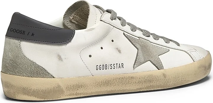 Men's Super Star Leather Sneakers - White Ice Dark Gray - Size 11 - Image 3