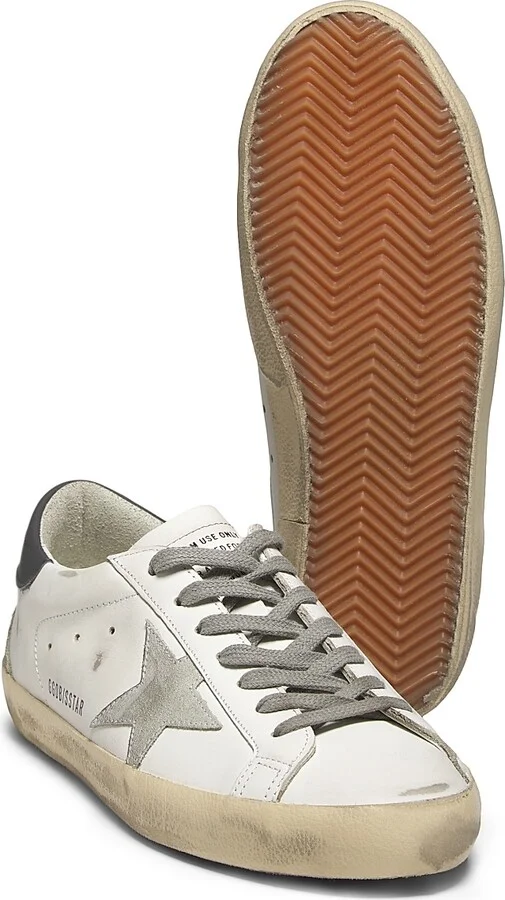 Men's Super Star Leather Sneakers - White Ice Dark Gray - Size 11 - Image 6