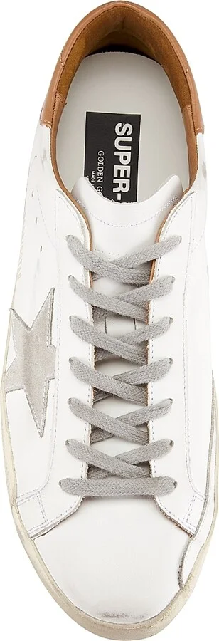 Men's Super-Star Leather & Suede Sneakers - White Ice Brown - Size 10 - Image 5